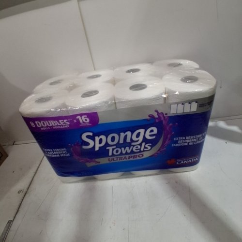 8PK SPONGE TOWELS ULTRA PRO DOUBLE ROLL PAPER TOWEL - (MODEL:53354) image 2