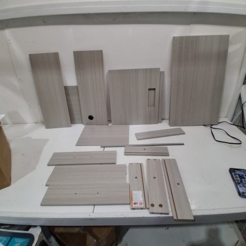 BEDSIDE TABLE WITH CHARGING STATION - LIGHT GREY (MODEL:DJVN000119_3) image 4