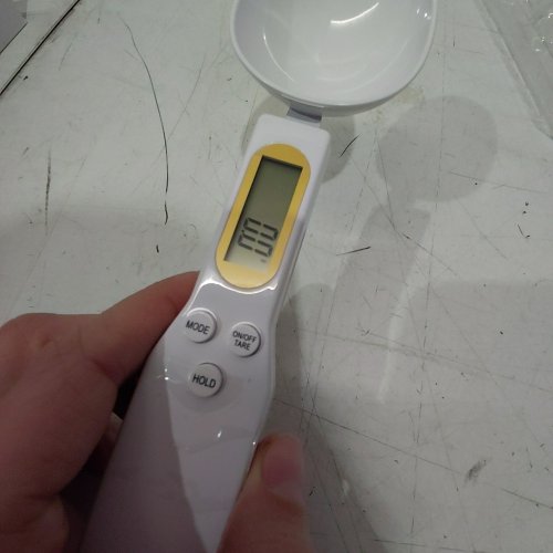 DIGITAL SPOON SCALE MULTIFUNCTIONAL RECHARGEABLE ELECTRONIC -8.5" -WHITE image 2