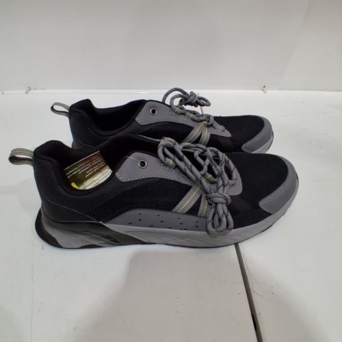 MEN'S OZARK TRAIL HIKING SHOES - SIZE 10 - BLACK / GRAY image 2