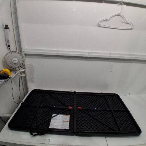 MAINSTAYS 4FT FOLDING TABLE- BLACK image 2