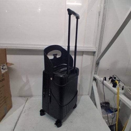 SMILESUN CARRY ON ROLLING SUITCASE LUGGAGE WITH SEAT, TSA LOCK, AND CHARGING PORT - 20" - BLACK image 5