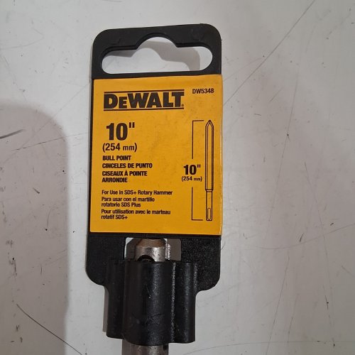DEWALT SDS PLUS STEEL BULL POINT CHISEL BIT FOR SDS ROTARY HAMMERS - 10" (MODEL:DW5348) image 3