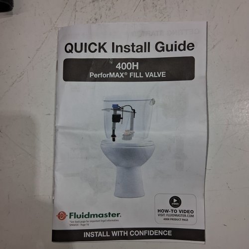 FLUIDMASTER TOILET FILL VALVE (MODEL: 400H-002) image 3