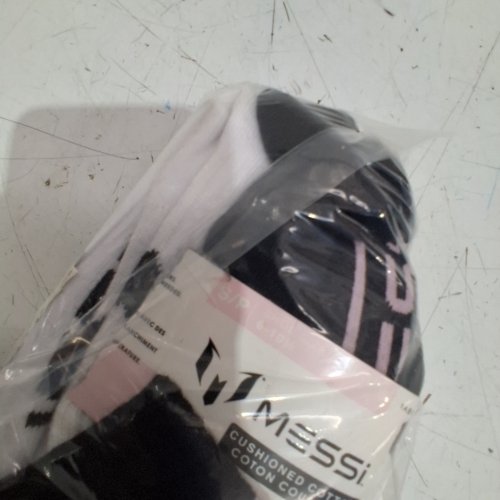 3PR MESSI CUSHIONED COTTON CREW SOCKS - BLACK (STYLE : 50750289) image 6