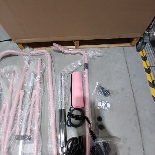 VEVOR GYMNASTIC BARS FOR KIDS, 140 LBS CAPACITY FOLDING TRAINING KIP BAR WITH MAT, ADJUSTABLE HEIGHT - 36 TO 52 INCHES - PINK (MODEL: QT1893A) image 4