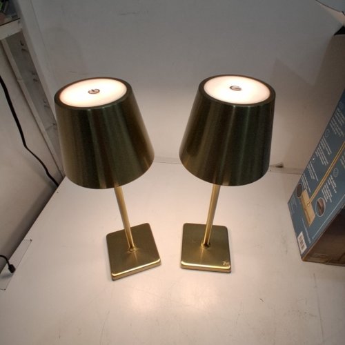 2PK MIKASA TOUCH CONTROL LED LAMP WITH 3 LIGHT SETTINGS - 12" - GOLD (MODEL: 1835518) image 3