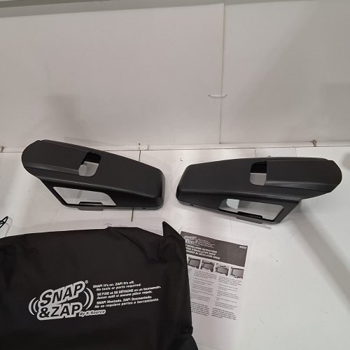 2PK K-SOURCE SNAP & ZAP CUSTOM FIT TOWING MIRROR EXTENSIONS FOR 2019+ GMC SIERRA AND CHEVROLET SILVERADO 1500 MODELS - BLACK (MODEL: 80930) image 5