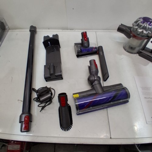 DYSON V8 RECHARGABLE HANDHELD STICK VACCUM - GREY/PURPLE (MODEL: SV25) image 11