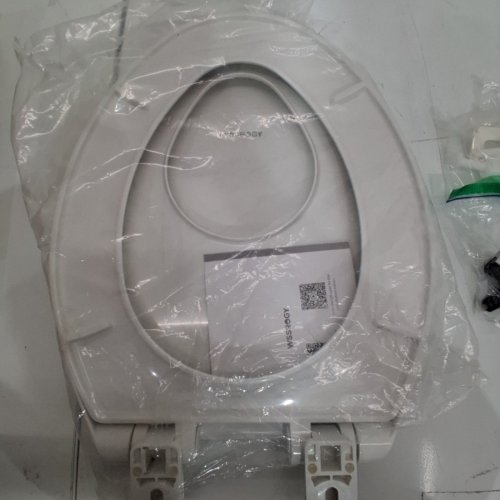 WSSROGY ROUND TOILET SEAT WITH BUILT IN POTTY TRAINING SEAT SLOW CLOSE WITH NIGHT LIGHT-16.8"-WHITE-(MODEL:LMA2001-A) image 3