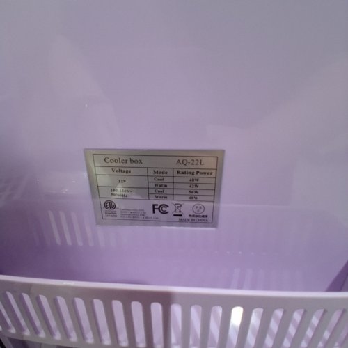 ADVWIN MINI FRIDGE COMPACT COOLER AND WARMER BOX - 12V - 22L - PURPLE (MODEL:AQ-22L) image 5