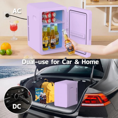 ADVWIN MINI FRIDGE COMPACT COOLER AND WARMER BOX - 12V - 22L - PURPLE (MODEL:AQ-22L) image 3