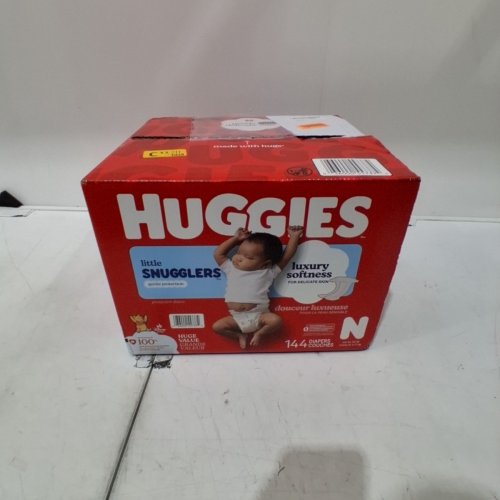 144PK HUGGIES LITTLE SNUGGLERS DIAPERS - SIZE NEWBORN image 2