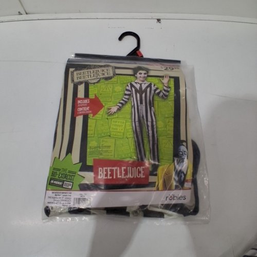 KIDS RUBIES BEETLEJUICE HALLOWEEN COSTUME - SMALL - BLACK WHITE image 2