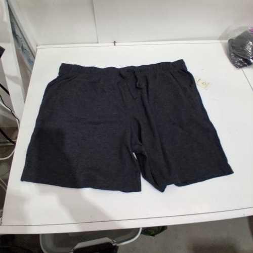 MEN'S WAFFLE FRENCH TERRY SHORTS - 2XL - 8.5" - CHARCOAL GREY image 2