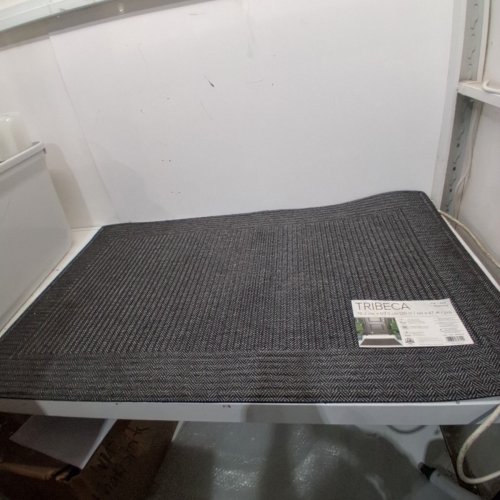TRIBECA INDOOR/OUTDOOR MAT - 30" X 47" - GREY/BLACK (MODEL: 1890009) image 2