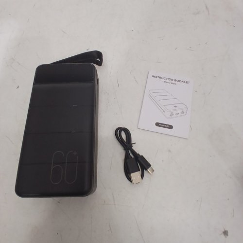 FAST CHARGING LARGE CAPACITY USB-C/USB-A POWER BANK WITH 4 OUTPUTS/3 INPUTS & FLASHLIGHT - 50000MAH - 22.5W - BLACK (MODEL: CA5) image 2