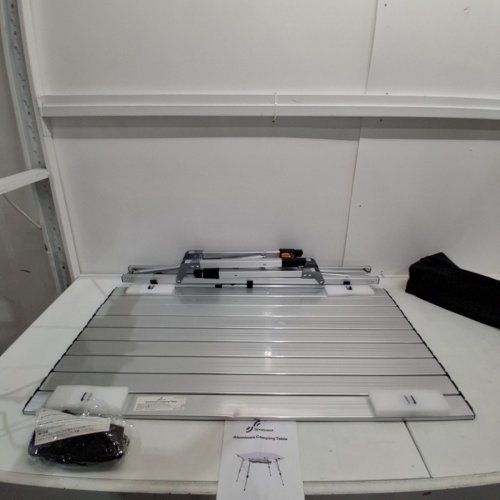SPORTNEER ALUMINUM FOLDING CAMPING TABLE - 35" X 20.5" - SILVER (MODEL: ACT-02) image 2