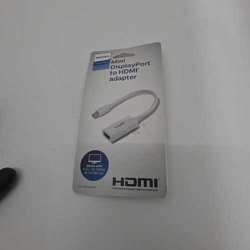 PHILIPS MINI DISPLAYPORT TO HDMI ADAPTER - UP TO 1080P FHD AND 4K UHD - WHITE (MODEL: SWV92004/27) image 2
