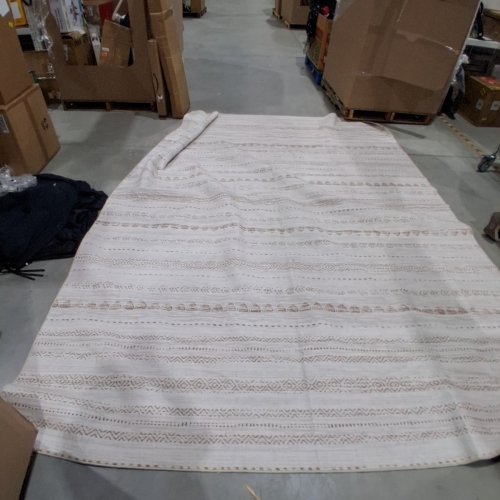 NAKAGISHI WASHABLE STAIN RESISTANT AREA RUG - 8FT X 10FT - BEIGE/BROWN image 2