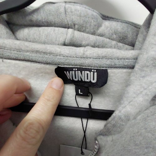 WÜNDÜ OTG ZIP-UP HOODIE - LARGE - GRAY image 3