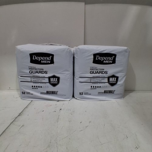 104PK DEPEND FOR MEN MAXIMUM ABSORBENCY INCONTINENCE GUARDS image 2