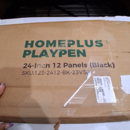 12PC FXW HOMEPLUS METAL INDOOR DOG PLAYPEN - 24" - BLACK (MODEL: 123-4012-BK-3TL) image 2