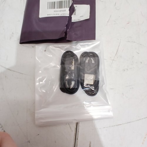 2PK SING F LTD FLAT SMARTWATCH CHARGER CABLE - COMPATIBLE WITH AGPTEK LW11 - BLACK image 3
