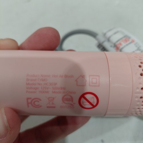 TYMO HOT AIR HAIR BLOW DRYER BRUSH - PINK (MODEL: HC303P) image 3