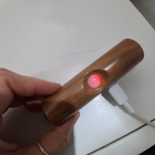 DUAL END RECHARGEABLE LED MOTION SENSOR LIGHT - BROWN WOODGRAIN image 3