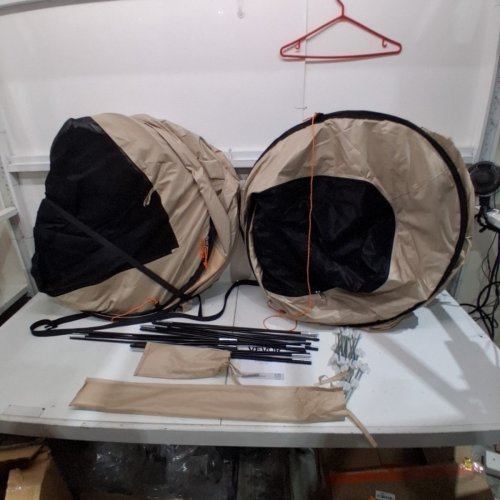 VEVOR SCREEN HOUSE TENT 7FT X 6FT - TAN / BLACK (MODEL: 121139) image 2
