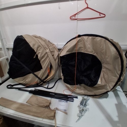 VEVOR SCREEN HOUSE TENT 7FT X 6FT - TAN / BLACK (MODEL: 121139) image 4