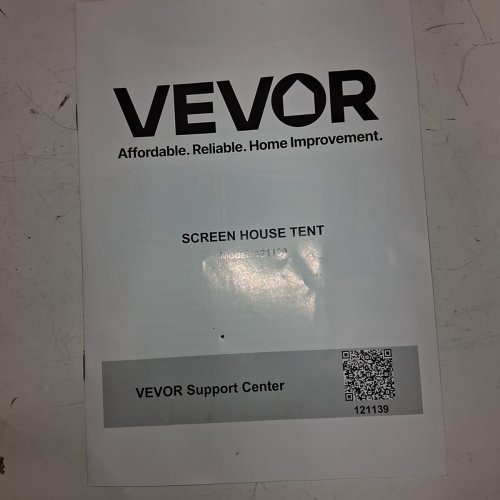 VEVOR SCREEN HOUSE TENT 7FT X 6FT - TAN / BLACK (MODEL: 121139) image 5