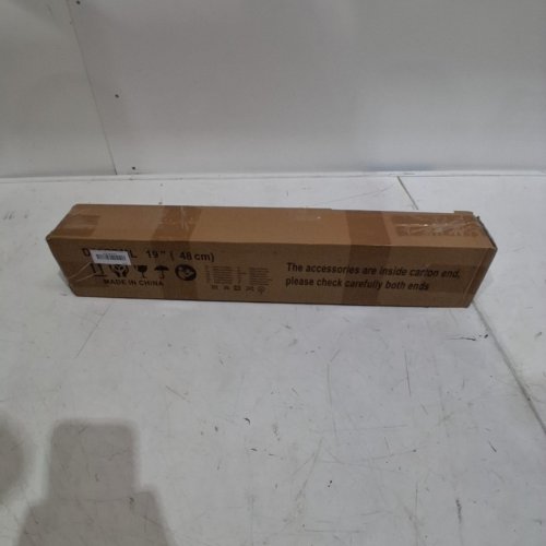 KOKORONA CORDLESS LIGHT FILTERING DUAL SHEER LAYER ZEBRA ROLLER SHADE/BLINDS - 19" X 72" -WOOD GRAIN (MODEL: DZSTBML) image 3