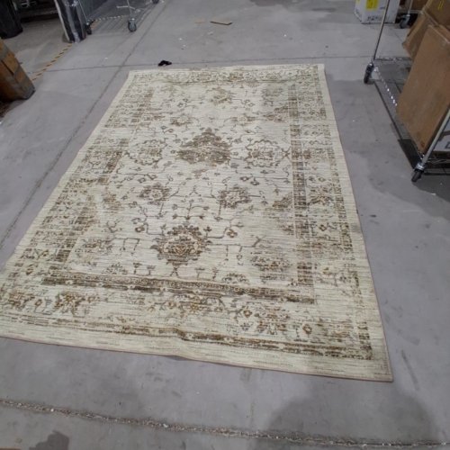 THRESHOLD VINTAGE TUFTED DISTRESSED INDOOR AREA RUG - 10FT 1" X 7FT 1" - TAN image 2