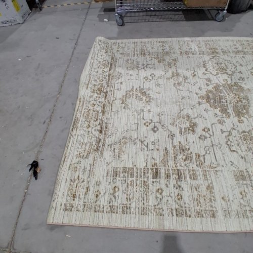 THRESHOLD VINTAGE TUFTED DISTRESSED INDOOR AREA RUG - 10FT 1" X 7FT 1" - TAN image 4