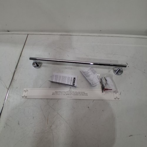 KOHLER ELATE TOWEL BAR BATHROOM ACCESSORY - 18" - CAVIAR/POLISHED CHROME (MODEL:K-27286-CP) image 3