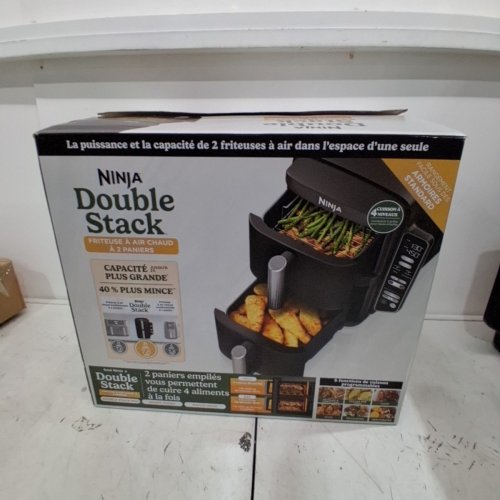 NINJA DOUBLE STACK XL SMART 2-BASKET 6-IN-1 AIR FRYER - 10 QT - BLACK (MODEL: SL401C) image 9