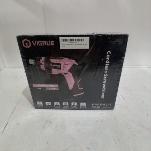 VIGRUE CORDLESS SCREWDRIVER POWER TOOL - 4V - 2.0AH - PINK image 2