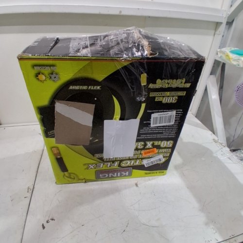 OUTILLAGES KING CANADA TOOLS INC RETRACTABLE AIR HOSE REEL WITH HYBRID POLYMER AIR HOSE - 3/8" - 50FT - BLACK (MODEL: K-5038FRL) image 4