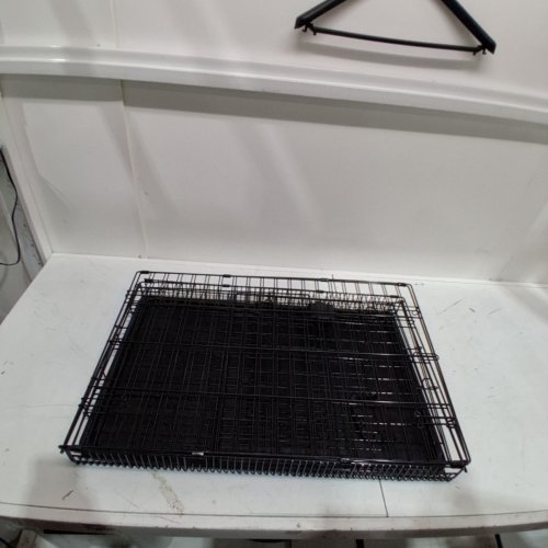 AMAZON BASICS SINGLE DOOR FOLDABLE METAL WIRE DOG CRATE WITH TRAY - 30" X 19" X 21" - BLACK (MODEL: 9001N-30A) image 6