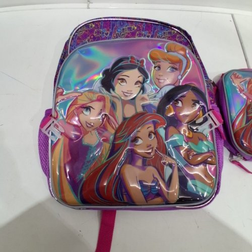 2PC CHILDREN'S DISNEY PRINCESS BACKPACK AND LUNCH BOX SET - ASSORTED COLOURS image 3