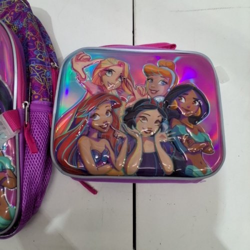 2PC CHILDREN'S DISNEY PRINCESS BACKPACK AND LUNCH BOX SET - ASSORTED COLOURS image 4