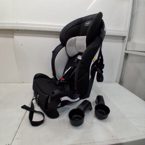 EVENFLO CHASE PLUS 2-IN-1 BOOSTER CAR SEAT FOR KIDS, 5-POINT HARNESS CONVERTS TO HIGH BACK BOOSTER - HURON/BLACK/GREY (MODEL: 30712344C) image 3