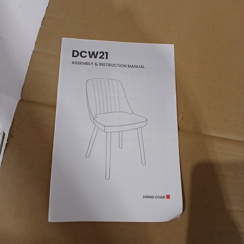 2PK MALOL MODERN UPHOLSTERED DINING CHAIRS WITH BACK - CAMEL (MODEL: DCW21) image 3