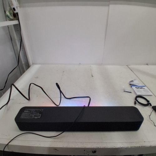 ONN. LED BLUETOOTH STEREO 2.0 WIRELESS/WIRED SOUNDBAR WITH REMOTE CONTROL - 20" - 120W - BLACK (MODEL: 100075108) image 3