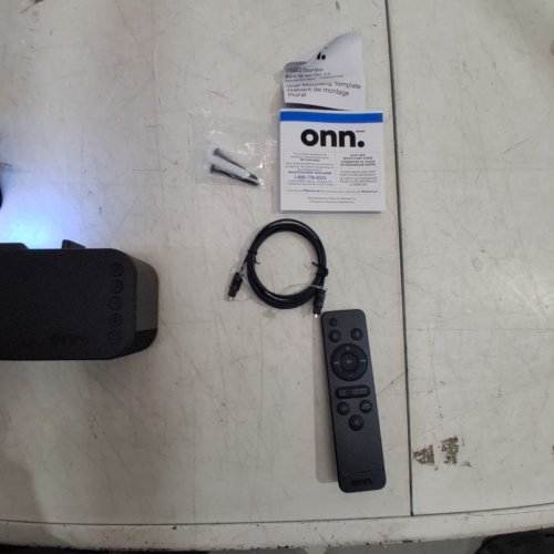 ONN. LED BLUETOOTH STEREO 2.0 WIRELESS/WIRED SOUNDBAR WITH REMOTE CONTROL - 20" - 120W - BLACK (MODEL: 100075108) image 5