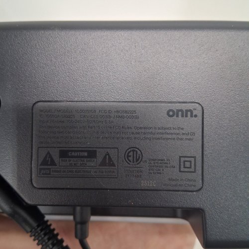 ONN. LED BLUETOOTH STEREO 2.0 WIRELESS/WIRED SOUNDBAR WITH REMOTE CONTROL - 20" - 120W - BLACK (MODEL: 100075108) image 7