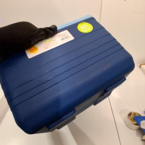 SUN SQUAD 14 CANS/10 QT HARD SIDED COOLER - BLUE image 4