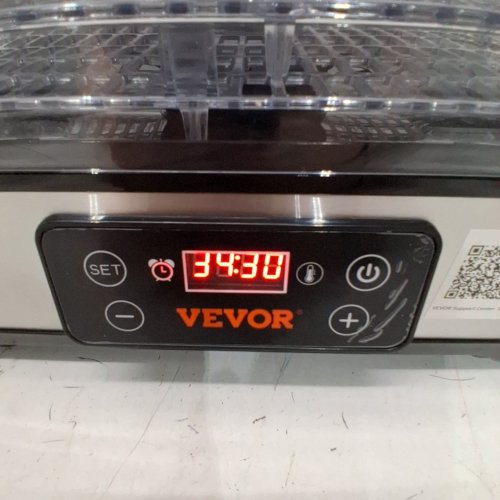 VEVOR ELECTRIC 5-TRAY FOOD DEHYDRATOR MACHINE - 120V, 300W - BLACK/SILVER (MODEL-DH805) image 2
